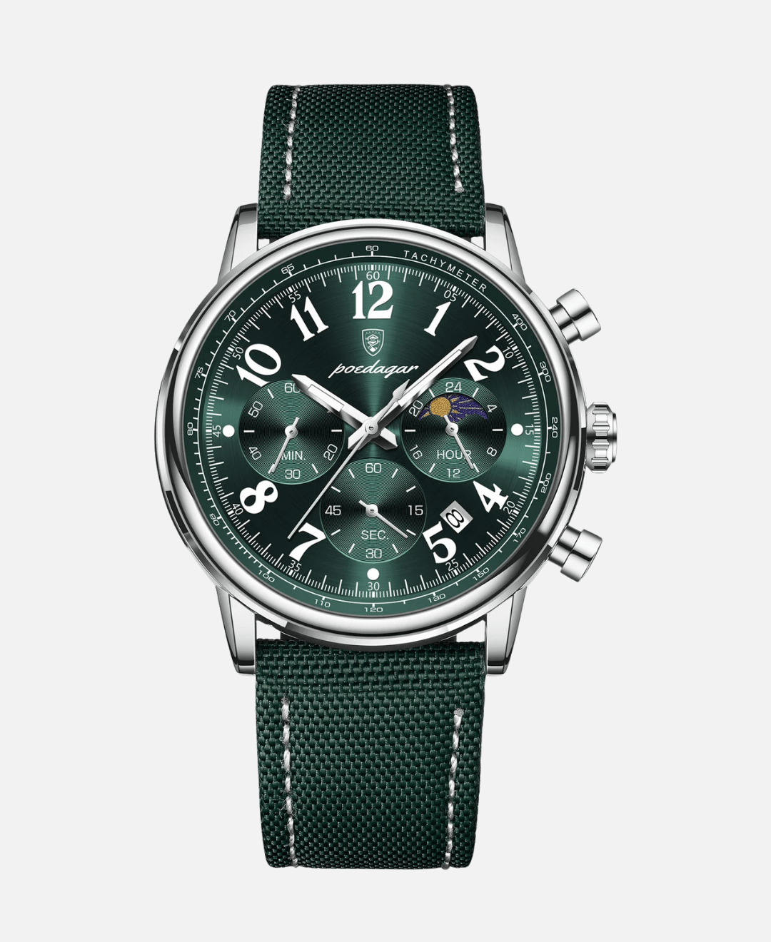 Calvaro Analog Chronograph Quartz Watch-Watches-Calvaro-Green-ByCalvaro