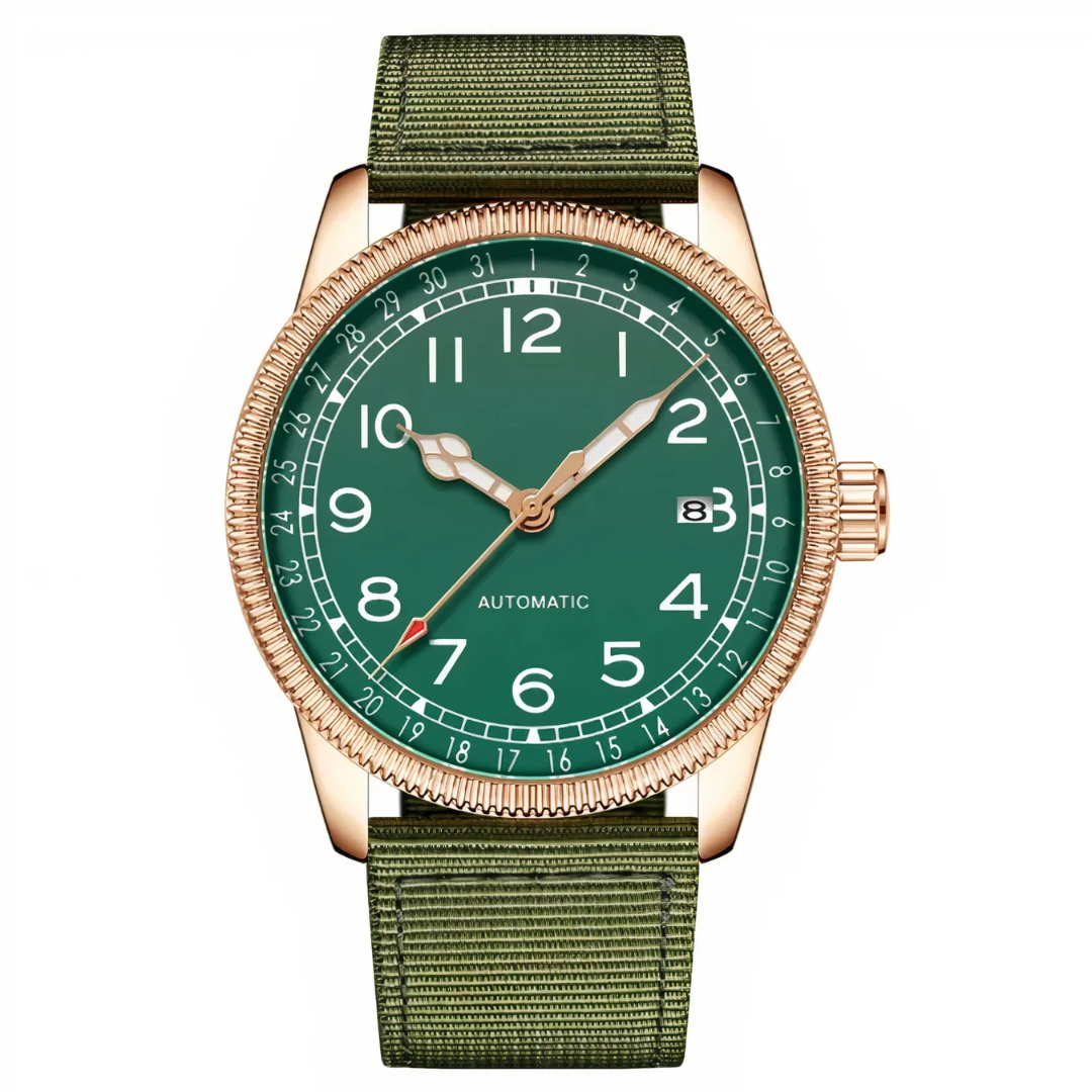 Calvaro Automatic Analog Watch-Watches-Calvaro-Green-ByCalvaro