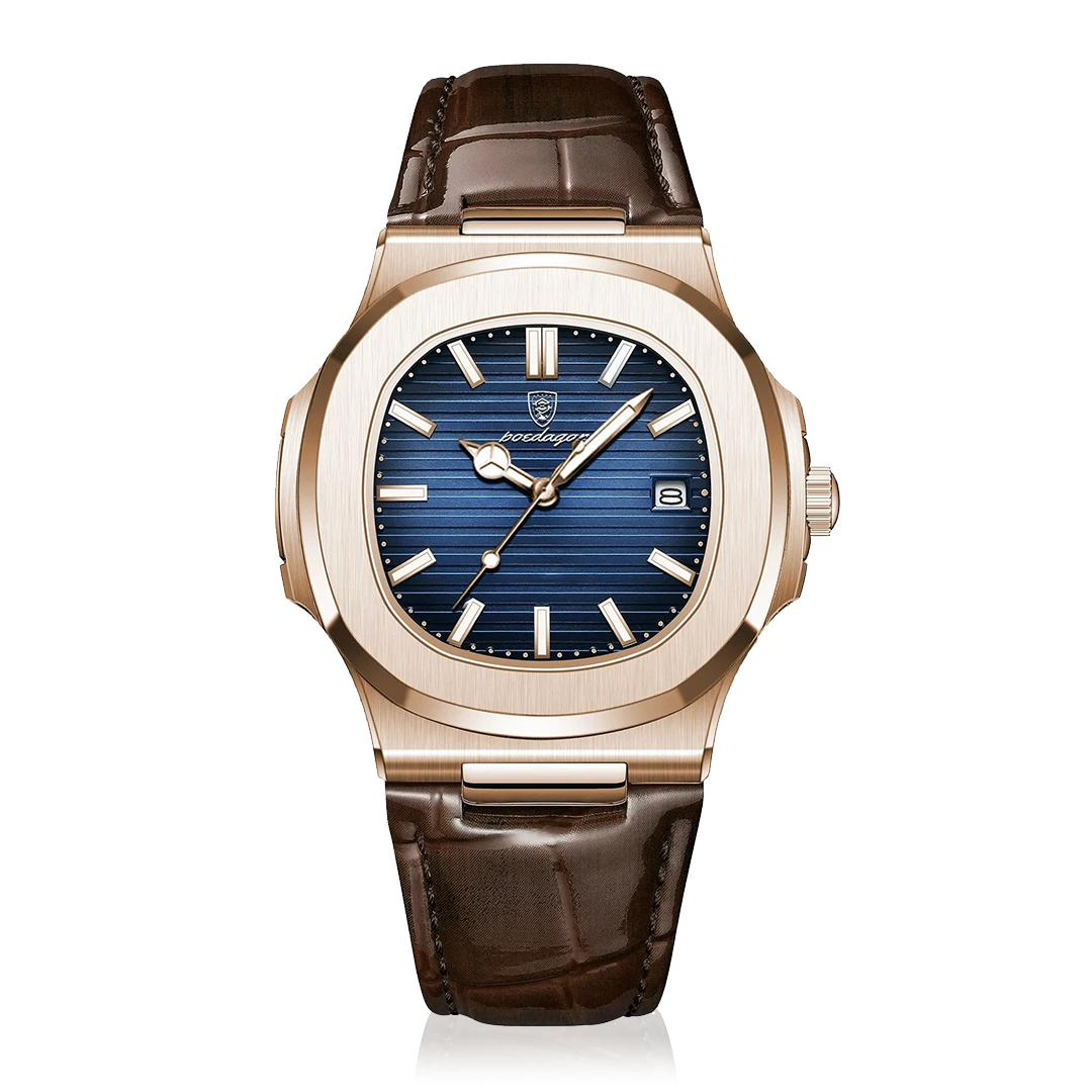 Calvaro Horizon Leather Watch-Watches-Calvaro-Blue-ByCalvaro