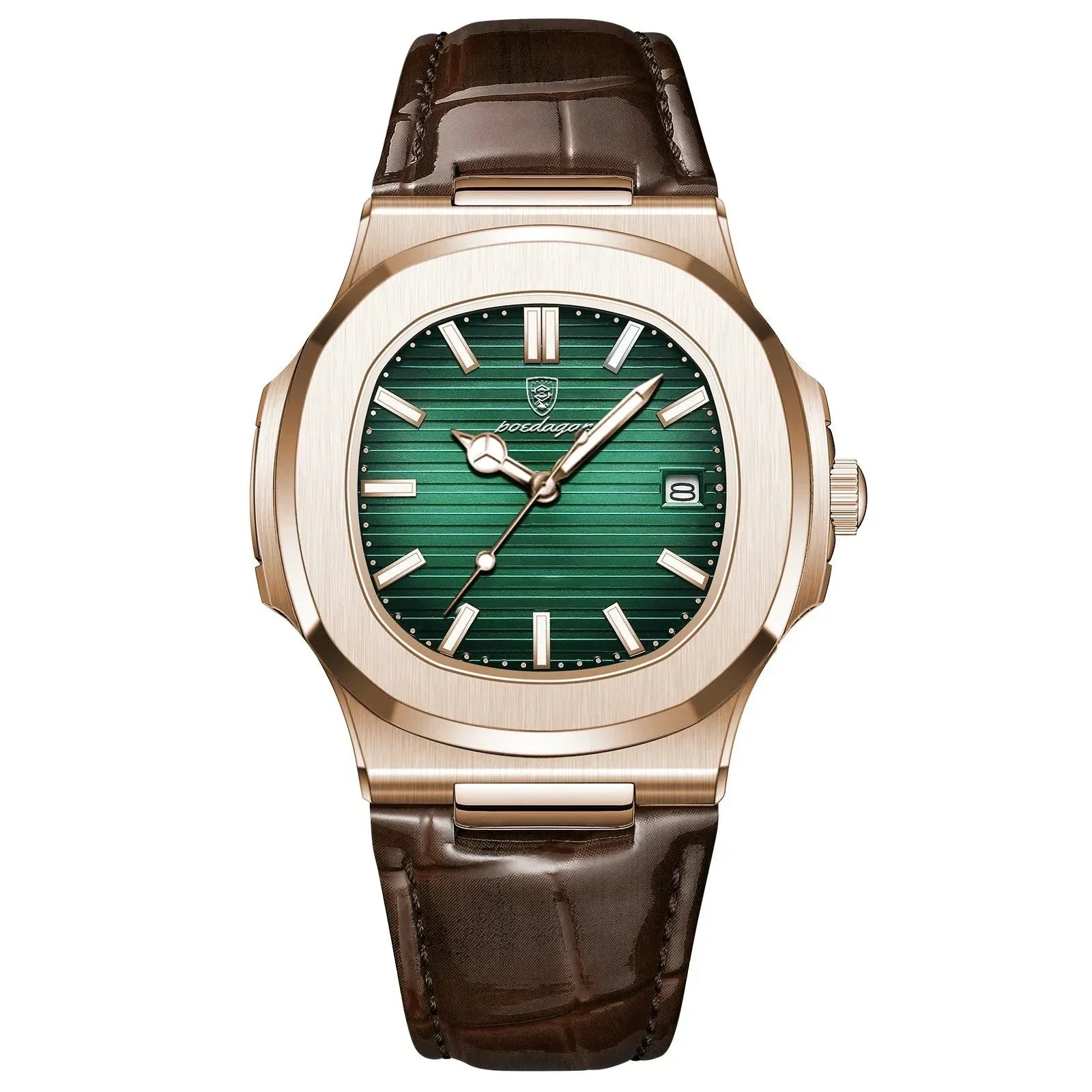 Calvaro Horizon Leather Watch-Watches-Calvaro-Green-ByCalvaro