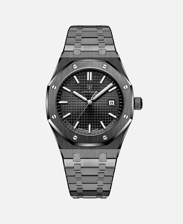 Calvaro Oak Chronograph Quartz Watch-Watches-Calvaro-Black/ Black-ByCalvaro