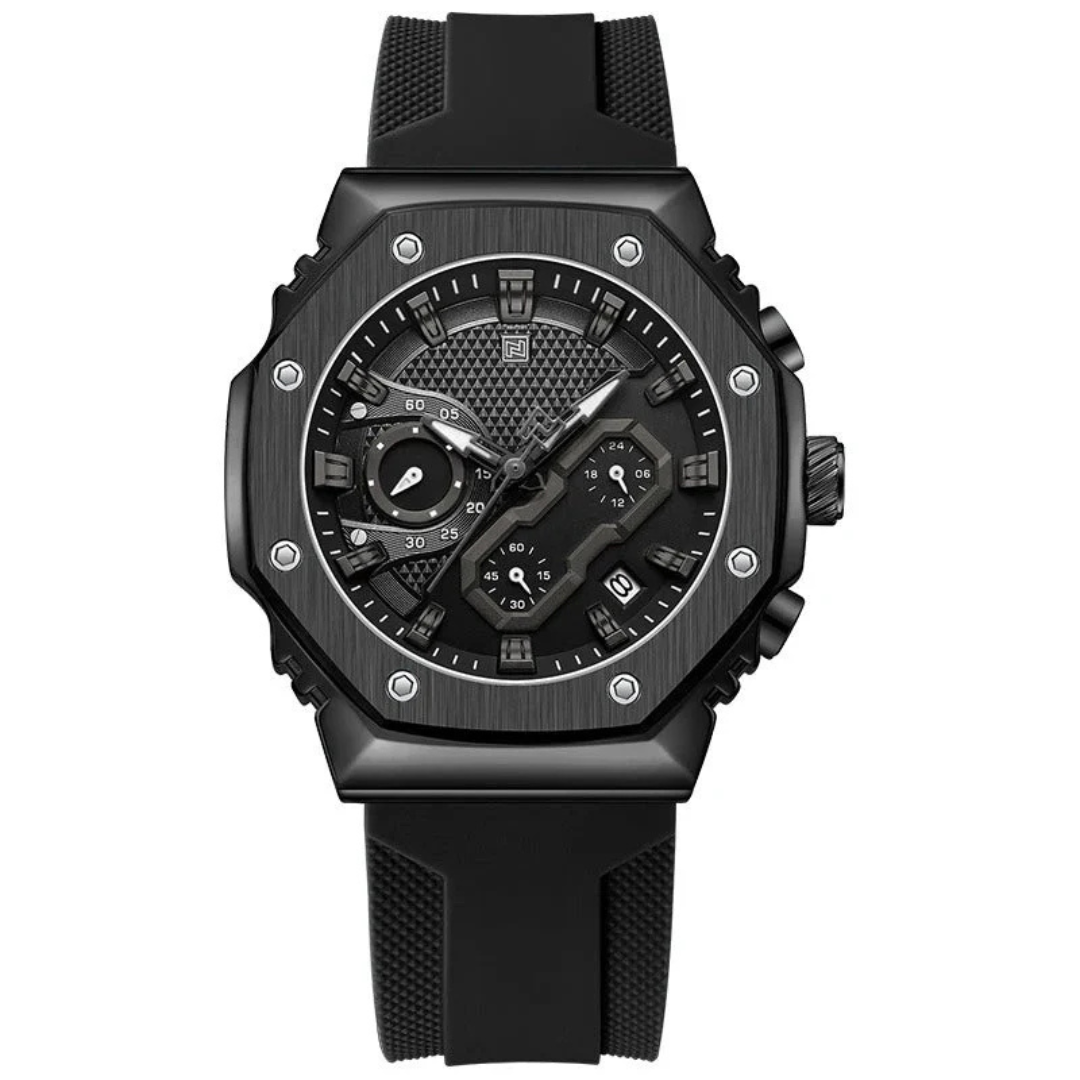 Calvaro Sport Quartz Chronograph Watch-Watches-Calvaro-Black-ByCalvaro
