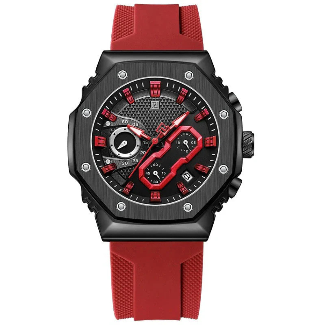 Calvaro Sport Quartz Chronograph Watch-Watches-Calvaro-Red-ByCalvaro
