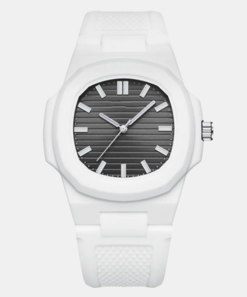 Calvaro White Polycarbon Watch-Watches-Calvaro-Black-ByCalvaro