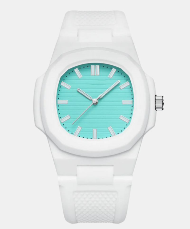 Calvaro White Polycarbon Watch-Watches-Calvaro-Blue-ByCalvaro