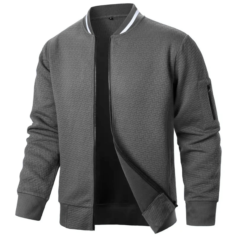 Men's Casual Lightweight Varsity Jacket-Jackets-Calvaro-ByCalvaro