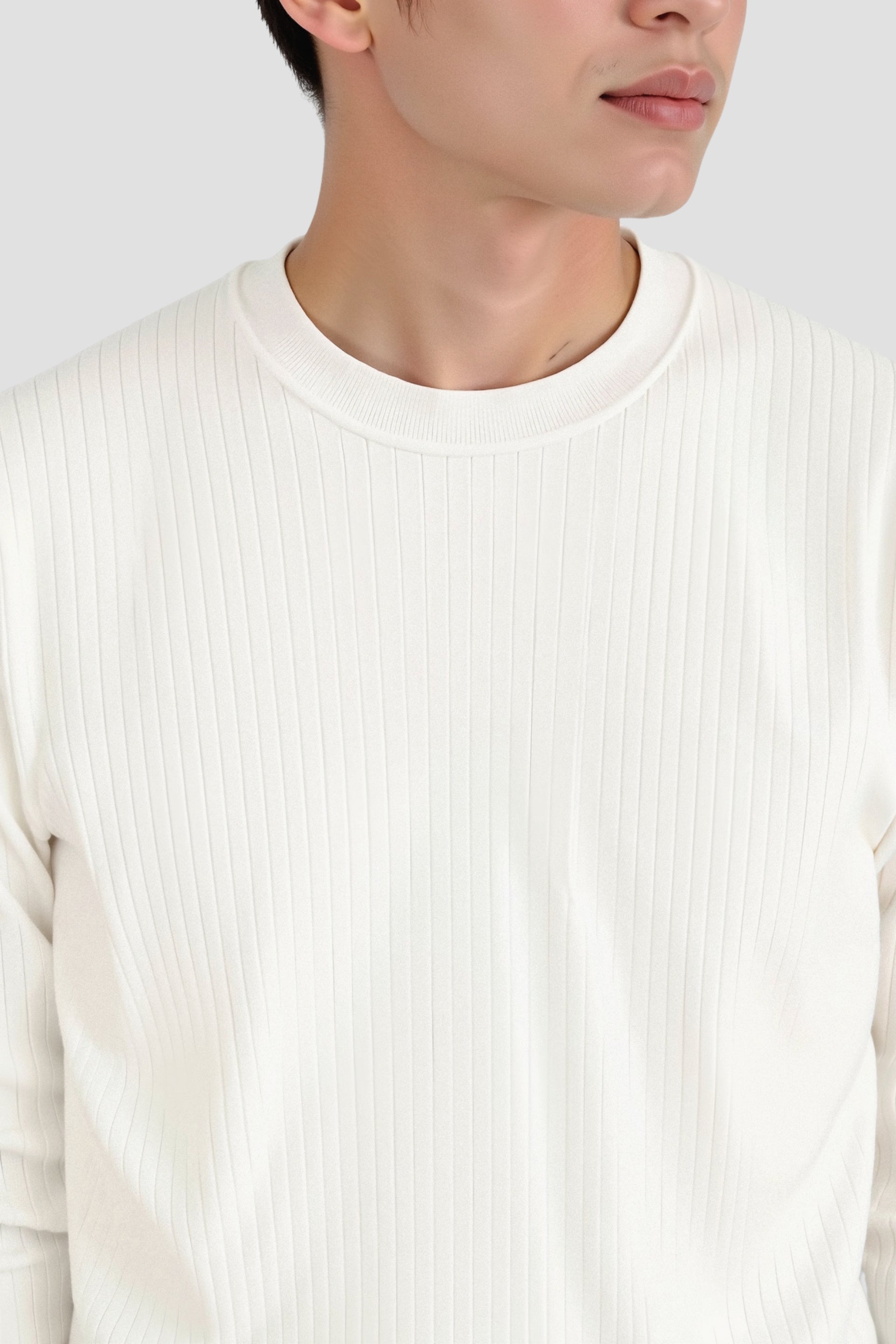 Men’s Casual Ribbed Knit Sweater-Men's Sweaters-Calvaro-ByCalvaro