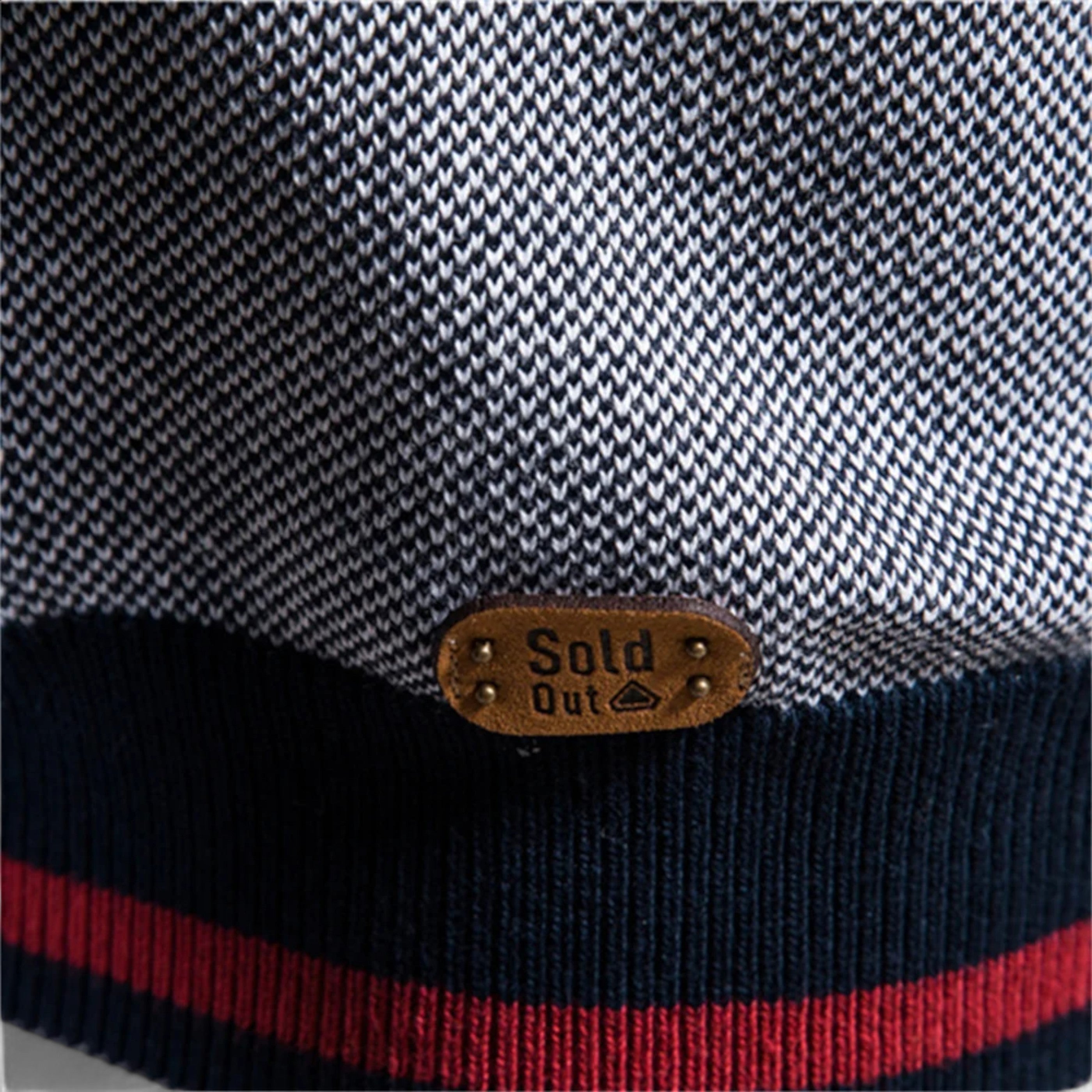 Men’s Casual Zipped Sweater-Sweaters-Calvaro-ByCalvaro