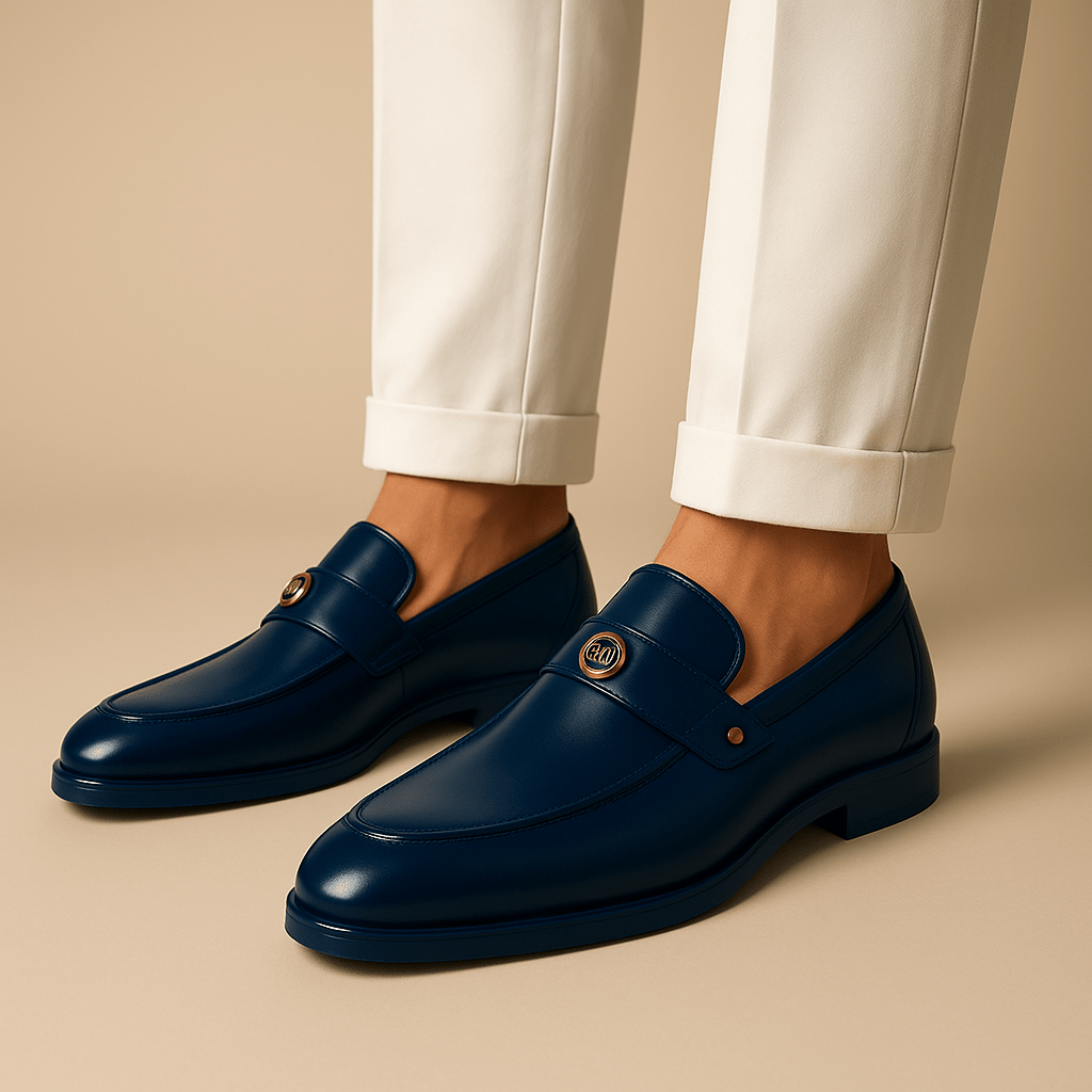 Men's Classic Elegance Penny Loafers-Loafers-Calvaro-ByCalvaro