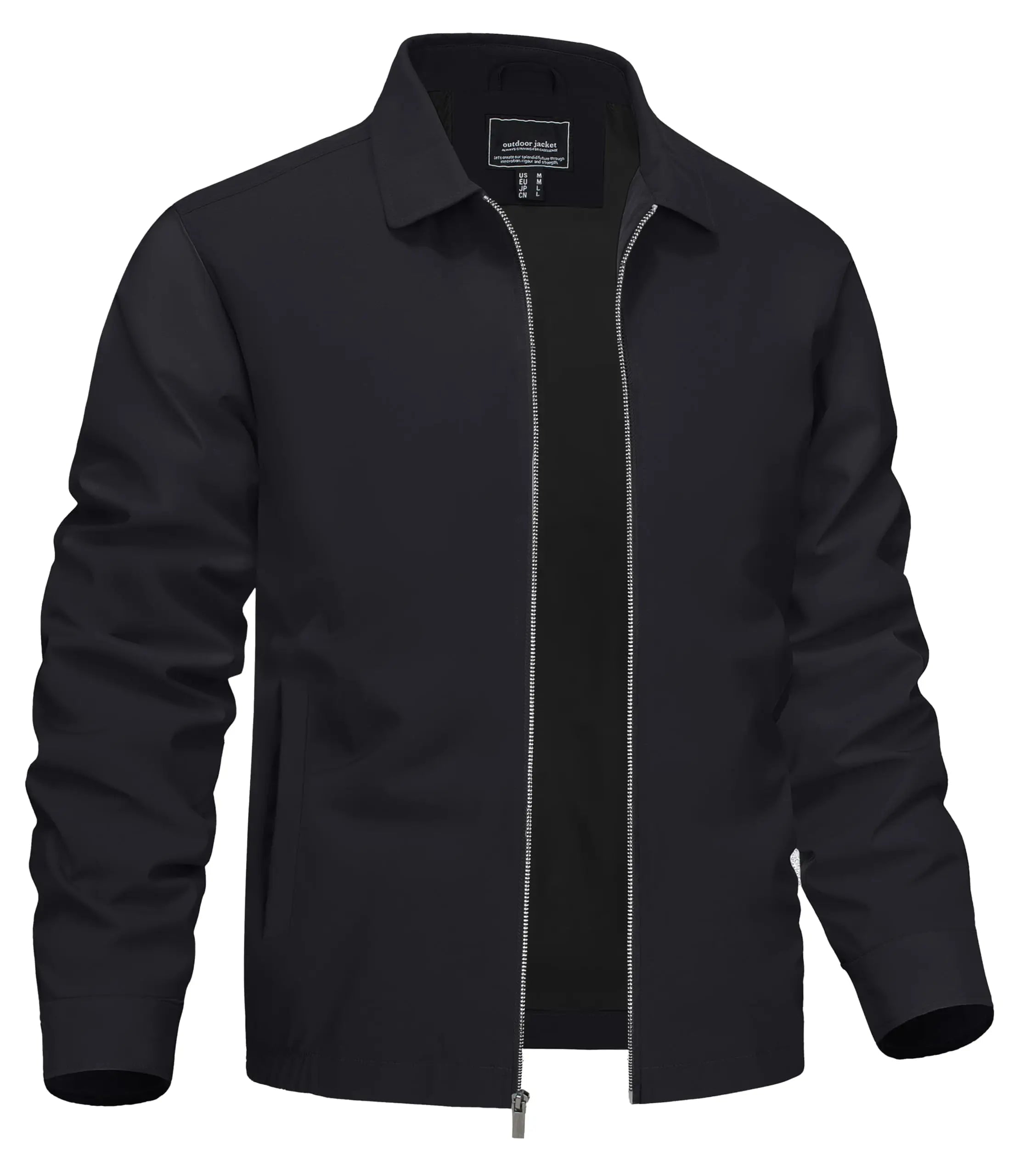 Men's Classic Lightweight Jacket with Pockets-Men's Jackets-Calvaro-ByCalvaro