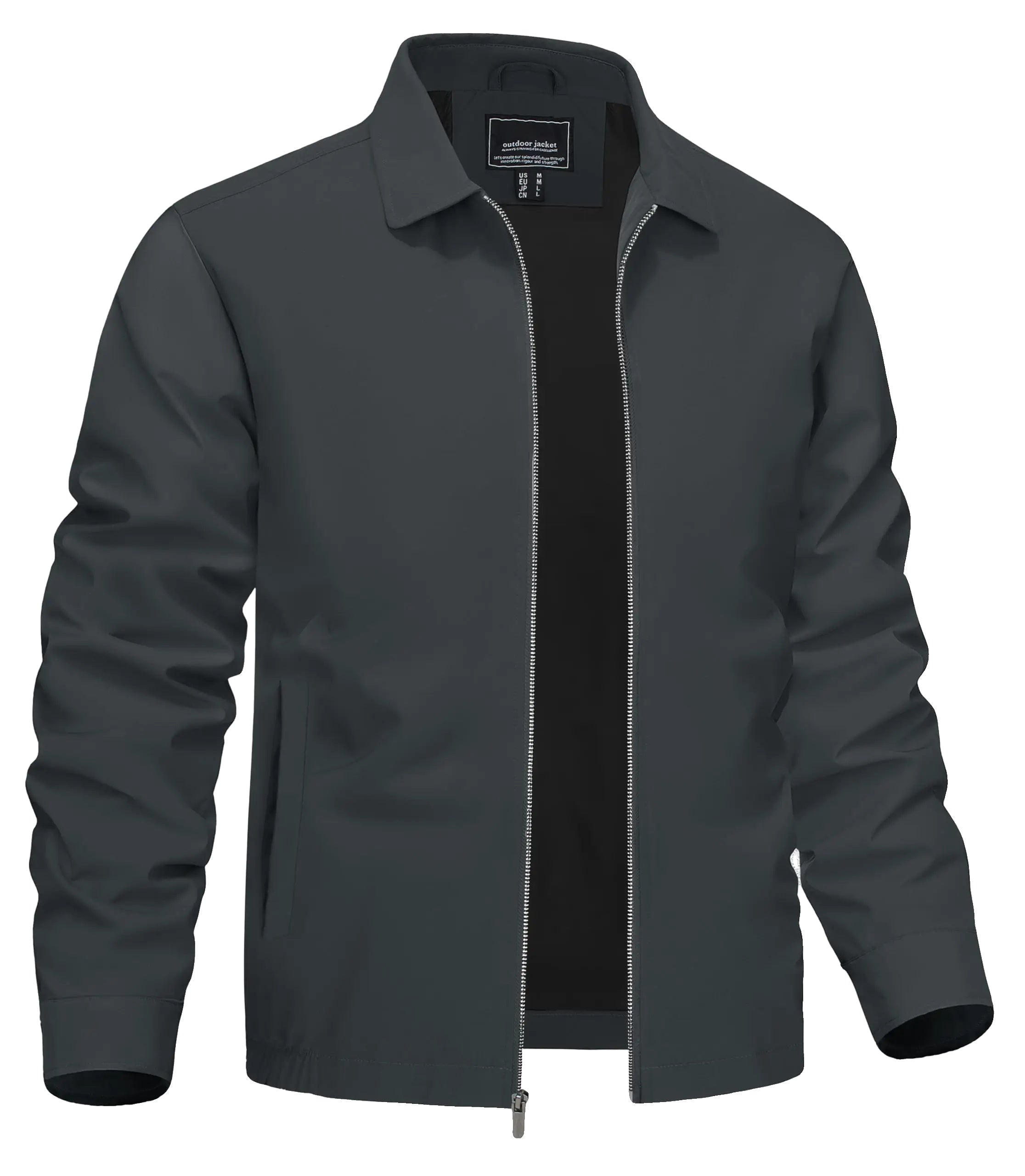 Men's Classic Lightweight Jacket with Pockets-Men's Jackets-Calvaro-ByCalvaro