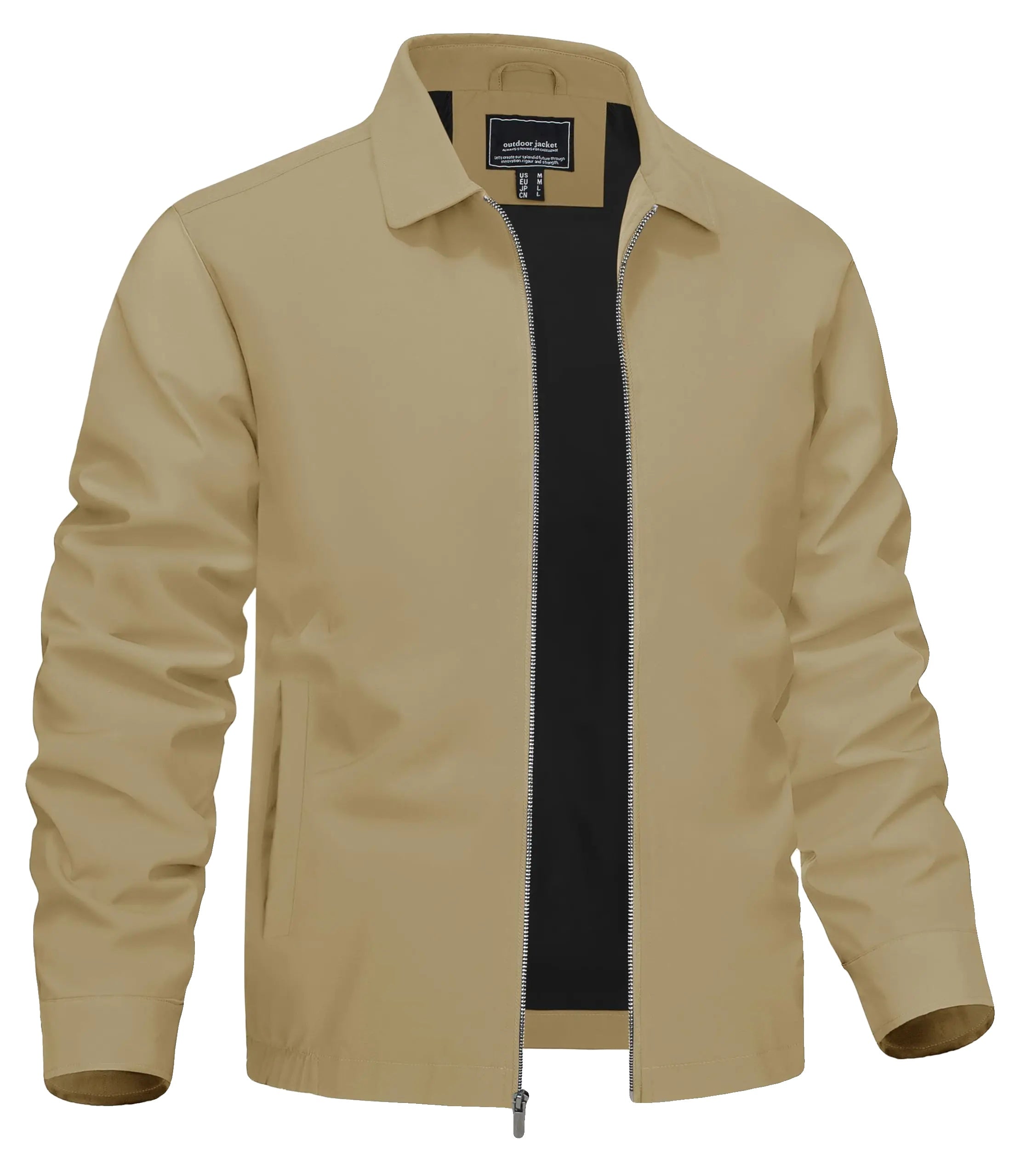 Men's Classic Lightweight Jacket with Pockets-Men's Jackets-Calvaro-ByCalvaro