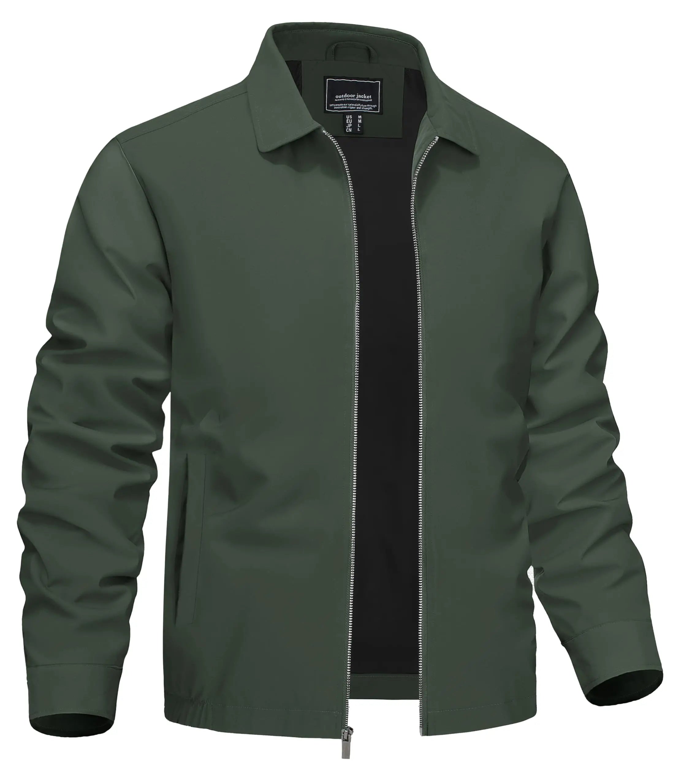 Men's Classic Lightweight Jacket with Pockets-Men's Jackets-Calvaro-ByCalvaro
