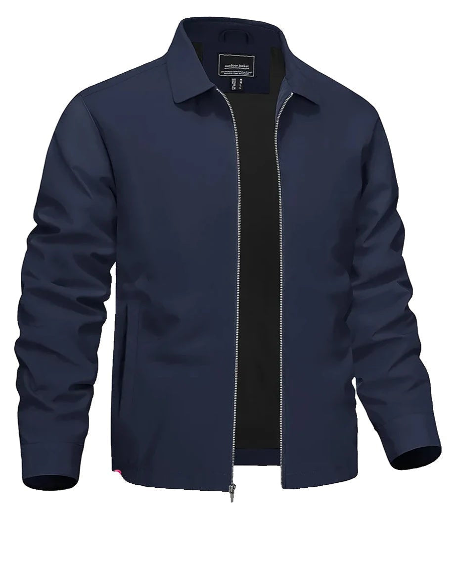 Men's Classic Lightweight Jacket with Pockets-Men's Jackets-Calvaro-ByCalvaro
