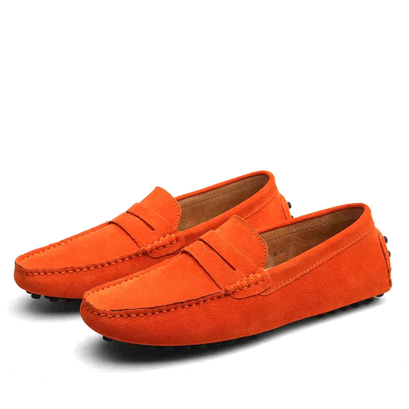 Men’s Classic Moc Toe Slip-On Loafers-Men's Shoes-ByCalvaro-ByCalvaro