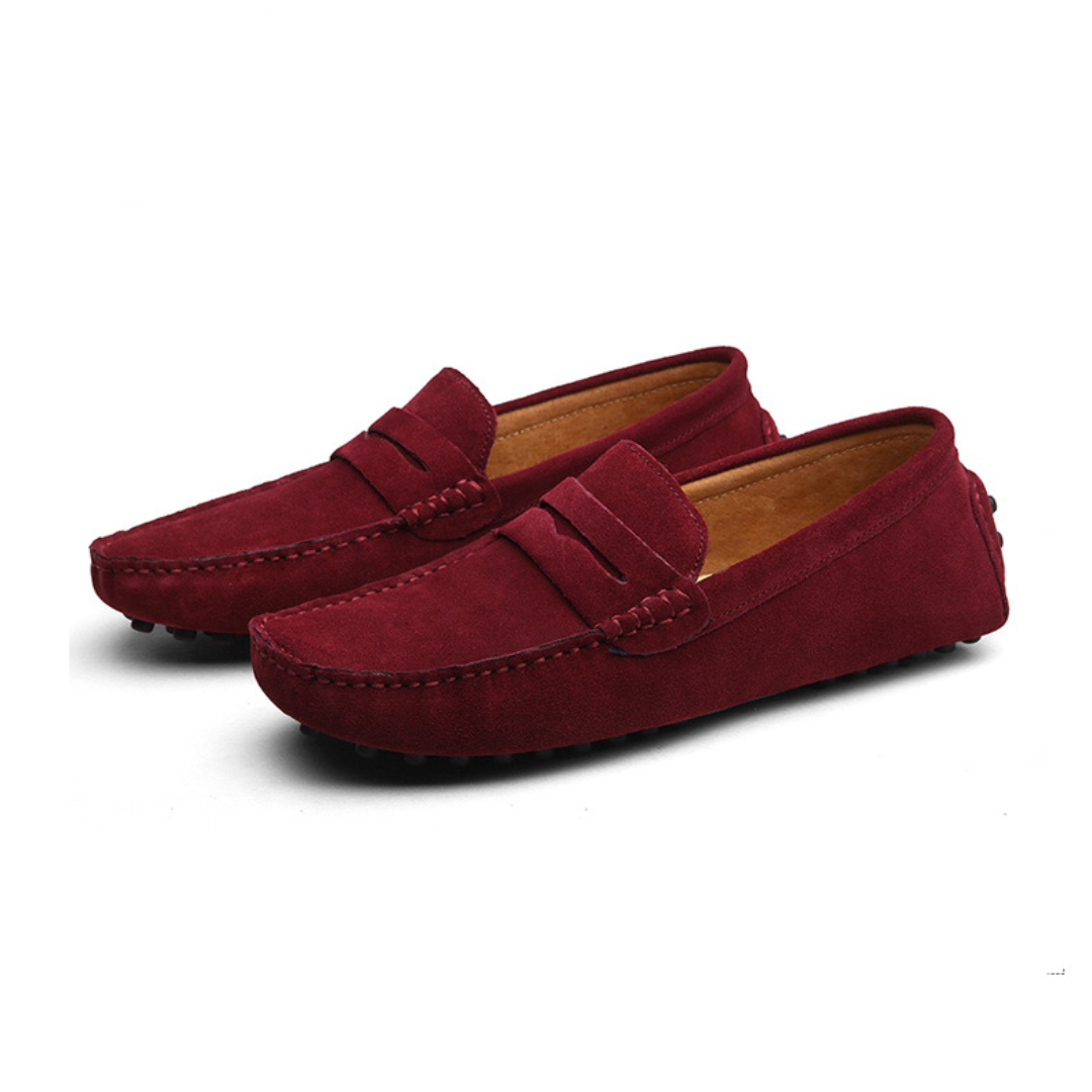 Men’s Classic Moc Toe Slip-On Loafers-Men's Shoes-ByCalvaro-ByCalvaro