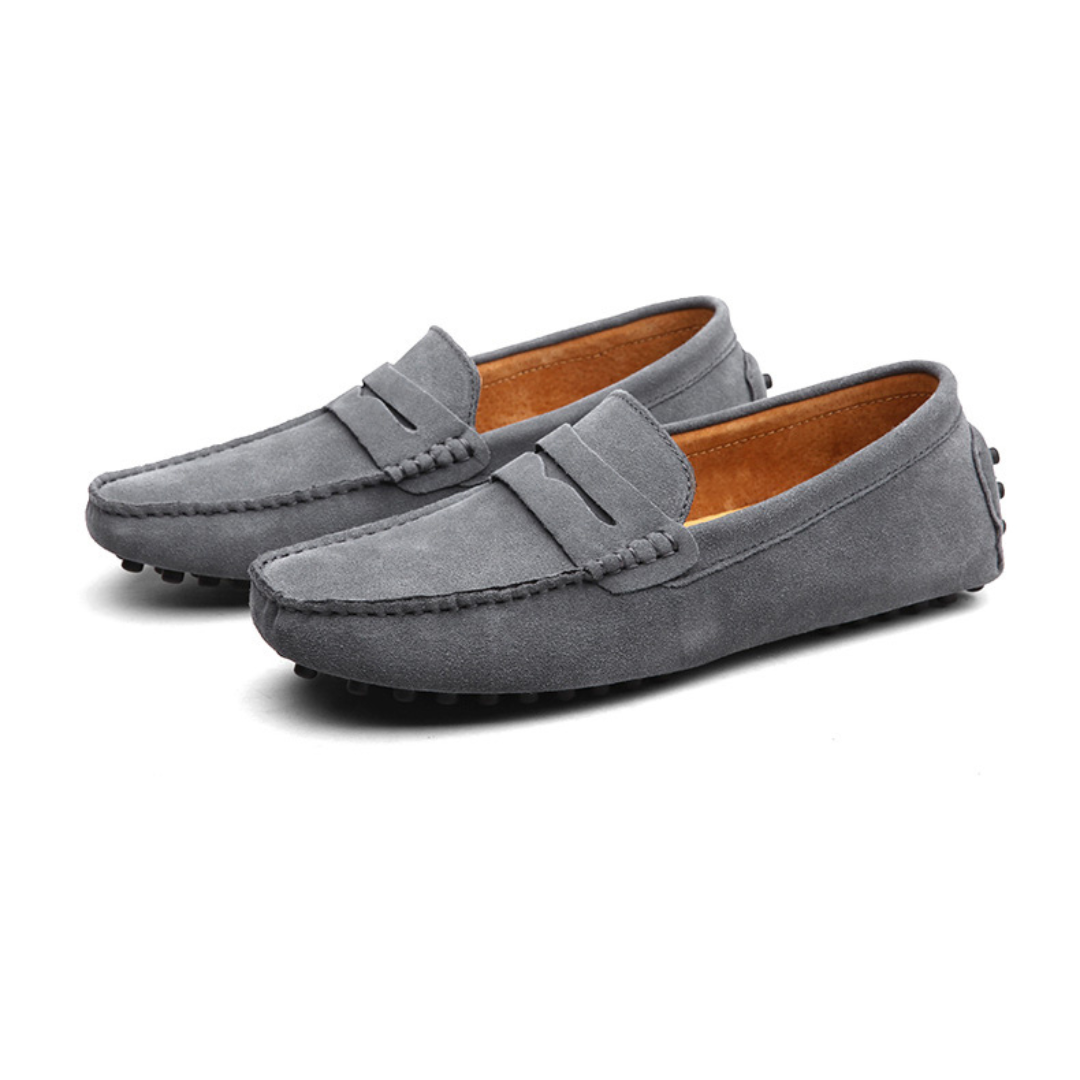 Men’s Classic Moc Toe Slip-On Loafers-Men's Shoes-ByCalvaro-ByCalvaro