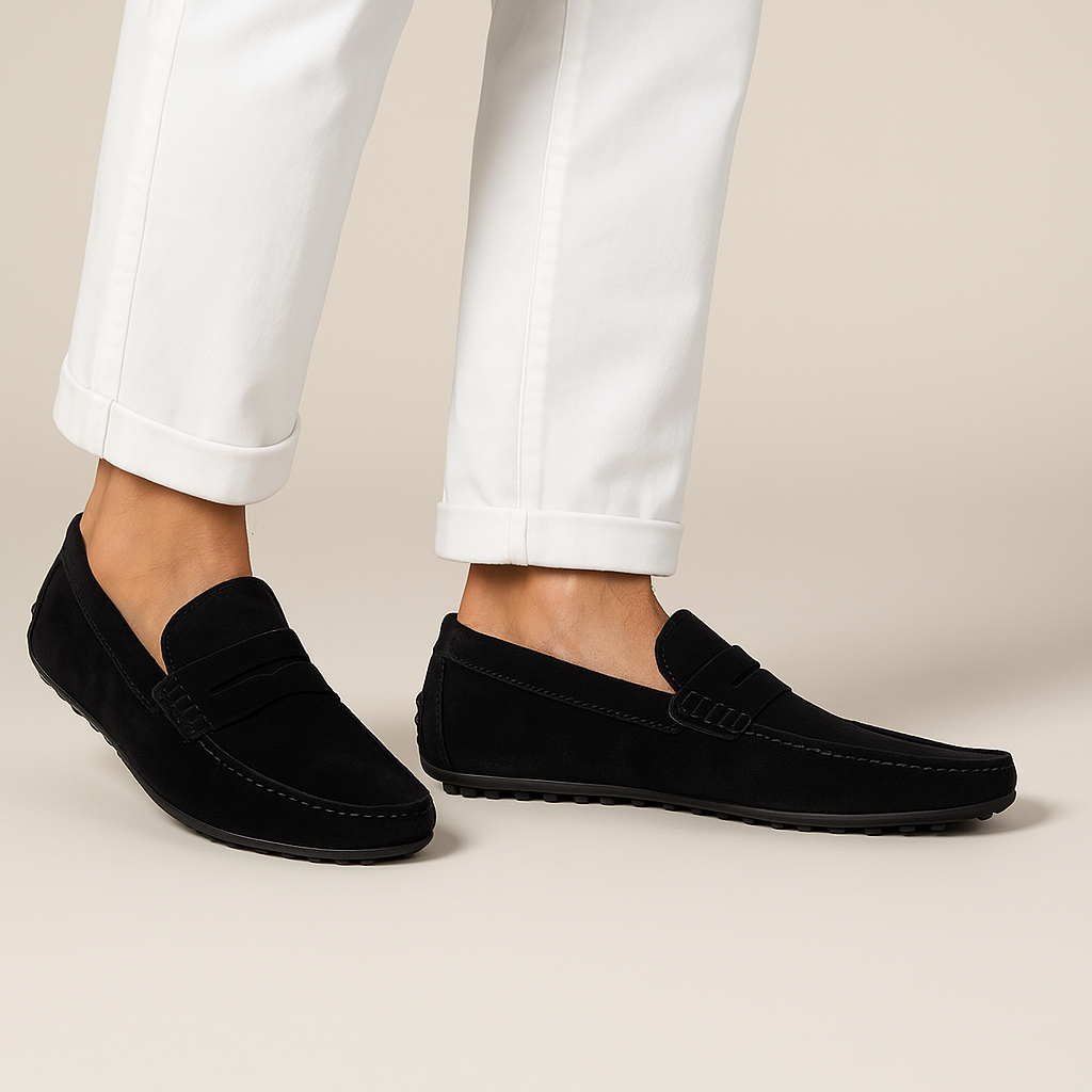 Men’s Classic Moc Toe Slip-On Loafers-Men's Shoes-ByCalvaro-ByCalvaro