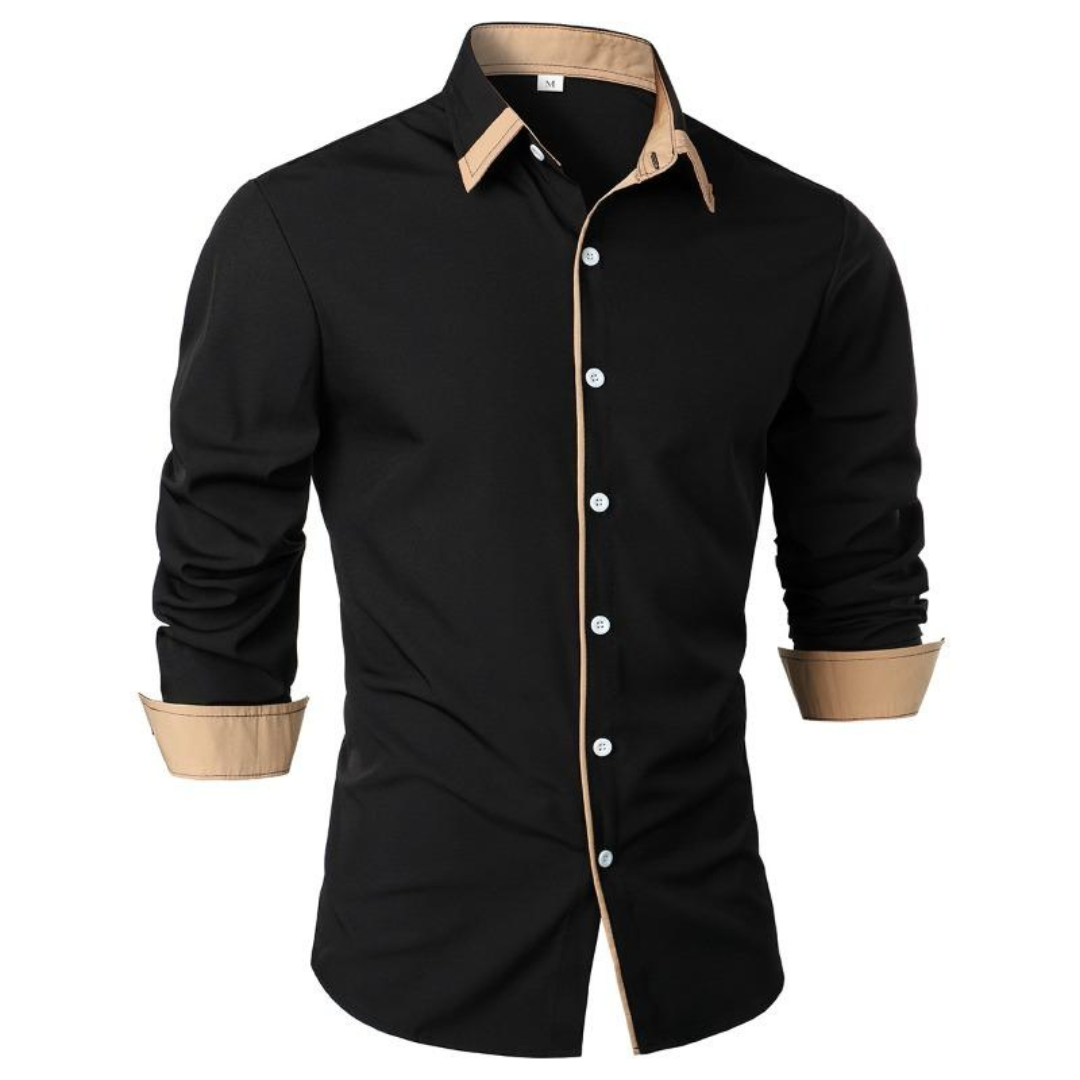 Men’s Classic Slim Shirt-Shirt-Calvaro-ByCalvaro