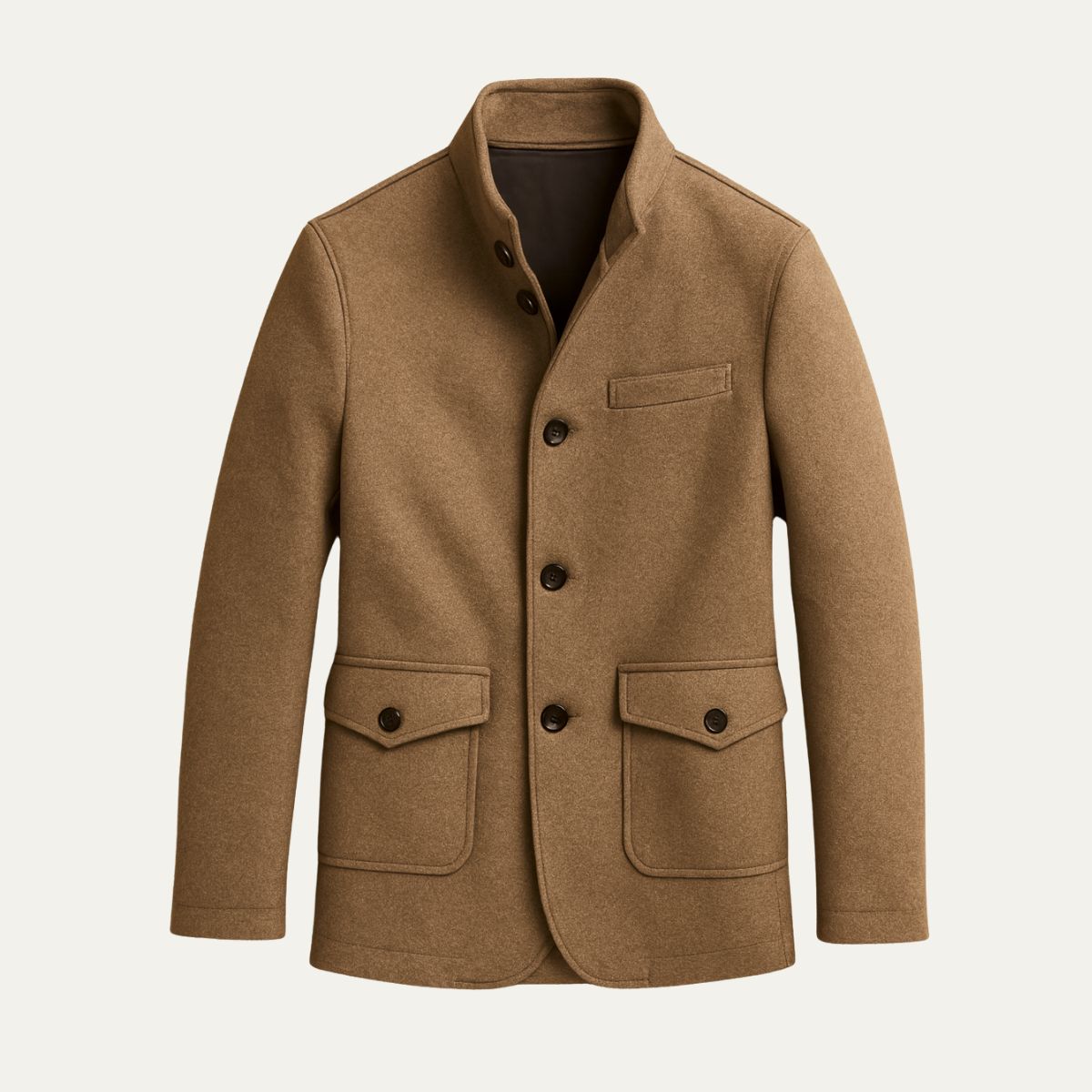 Men's Classic Tailored Style Overcoat-Overcoats-Calvaro-ByCalvaro