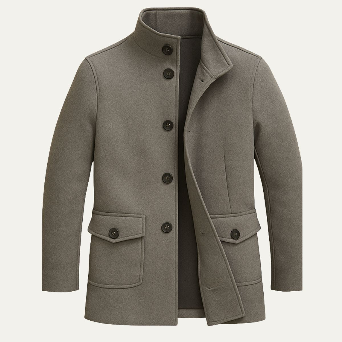 Men's Classic Tailored Style Overcoat-Overcoats-Calvaro-ByCalvaro
