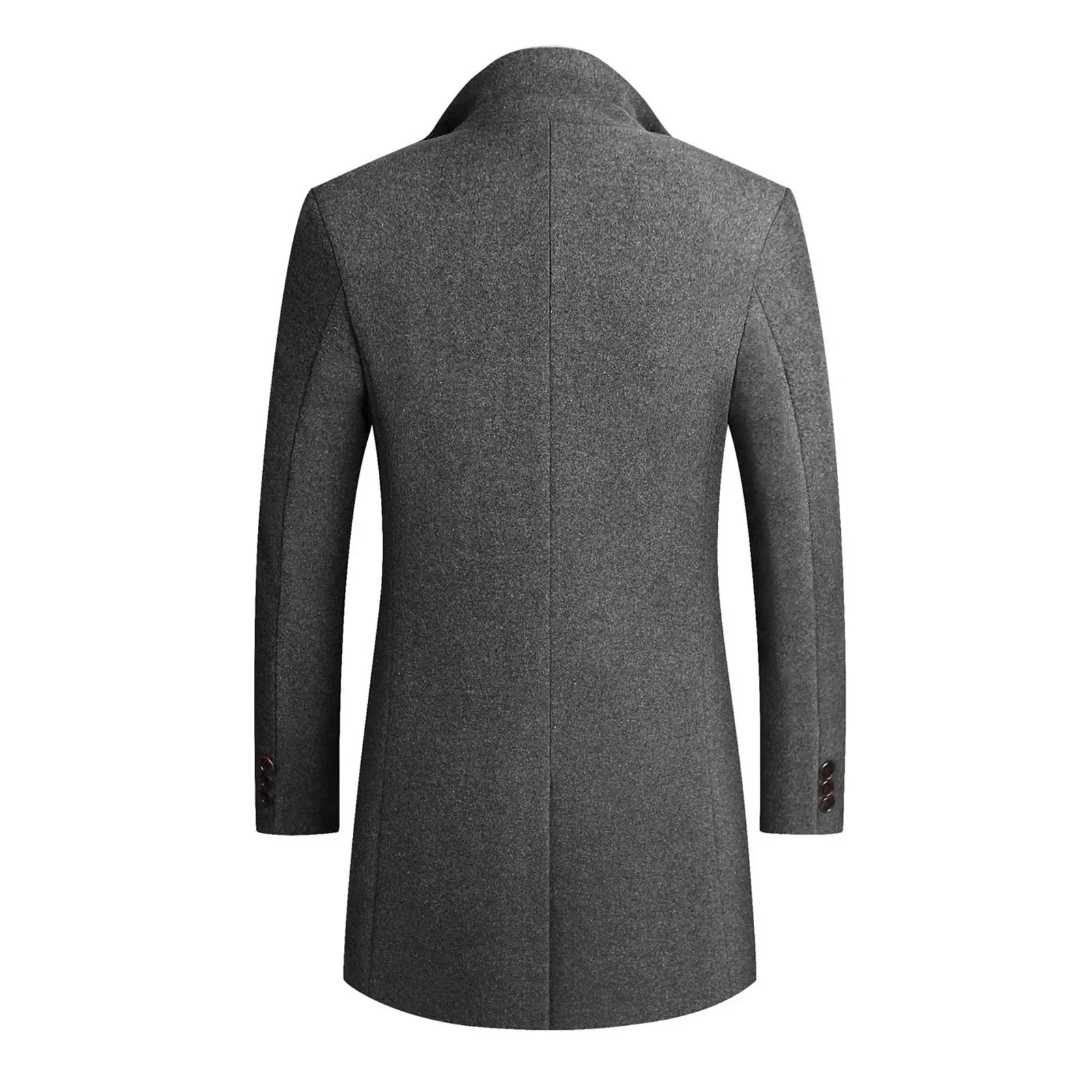 Men’s Classic Wind Resistant Overcoat-Coats & Jackets-ByCalvaro-ByCalvaro