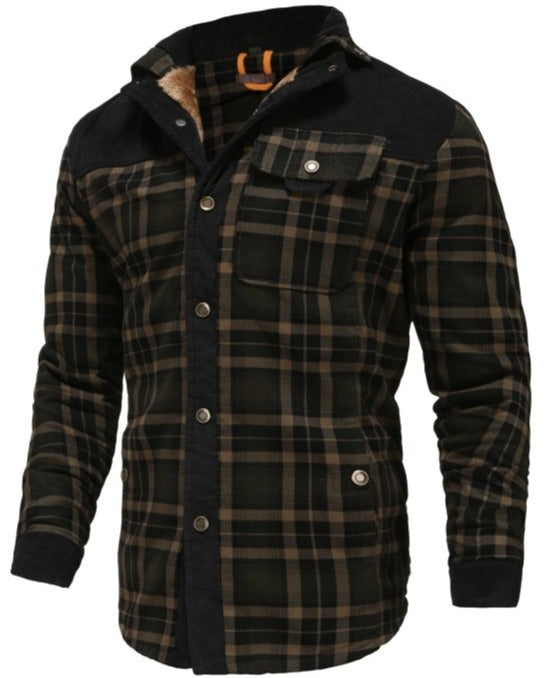 Men’s Fleece Lined Casual Jacket-Jacket-Calvaro-ByCalvaro