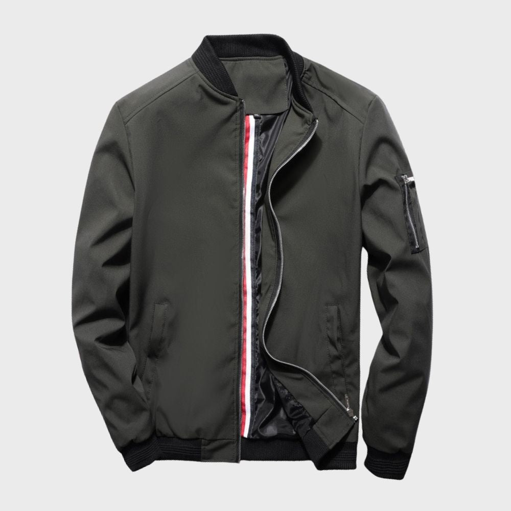Men's Lightweight Bomber Jacket for All Seasons-Jackets-Calvaro-ByCalvaro