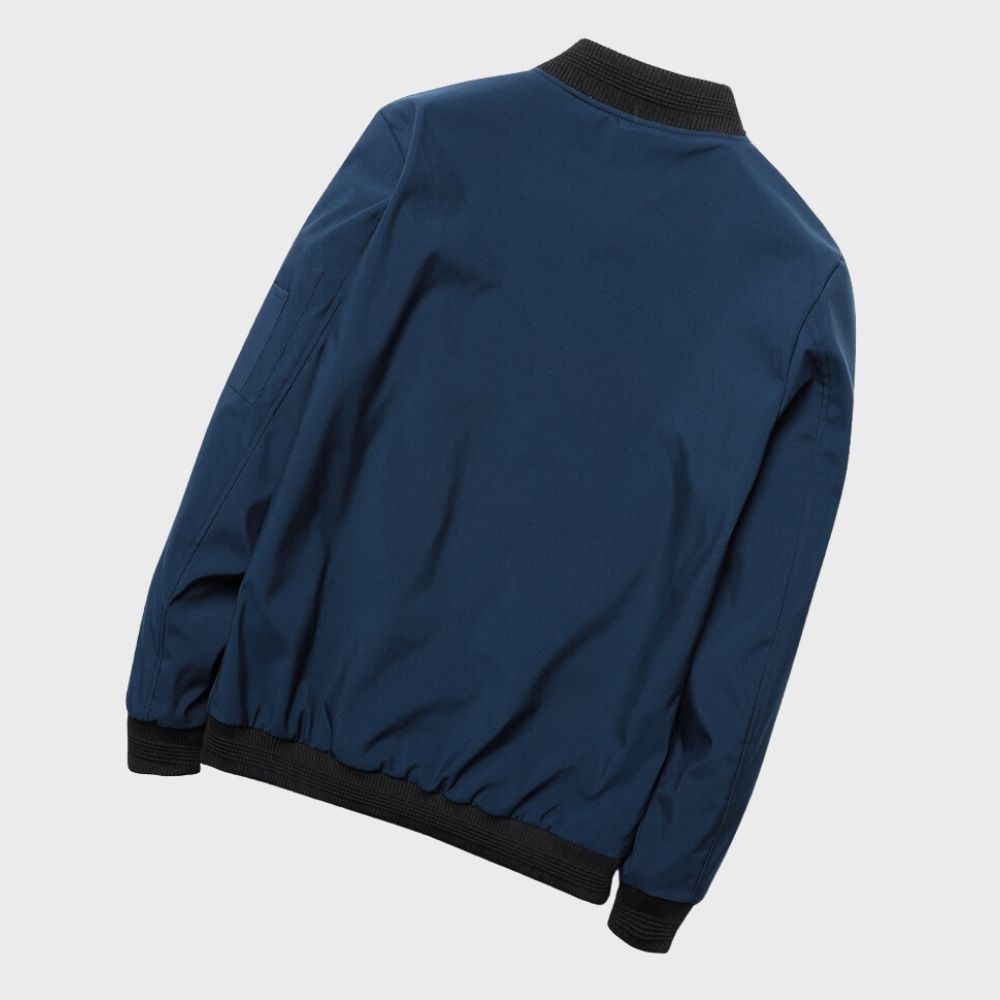 Men's Lightweight Bomber Jacket for All Seasons-Jackets-Calvaro-ByCalvaro