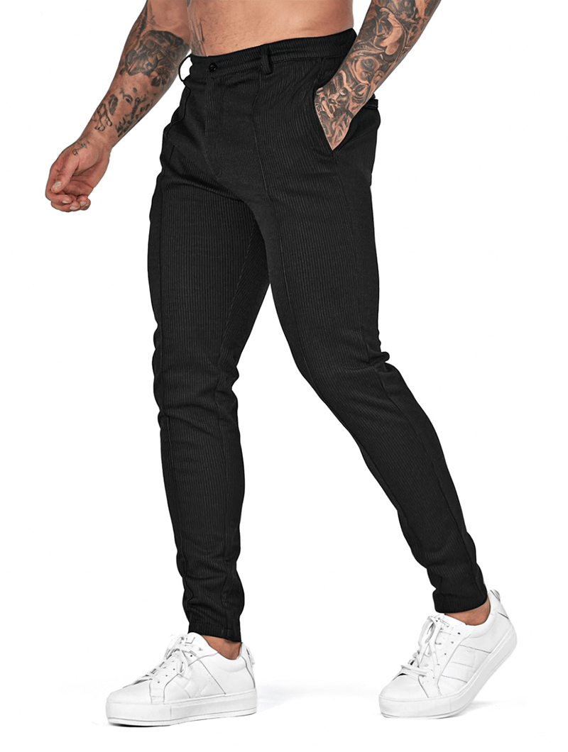 Men's Modern Fit Cargo Pants-Trousers-Calvaro-ByCalvaro