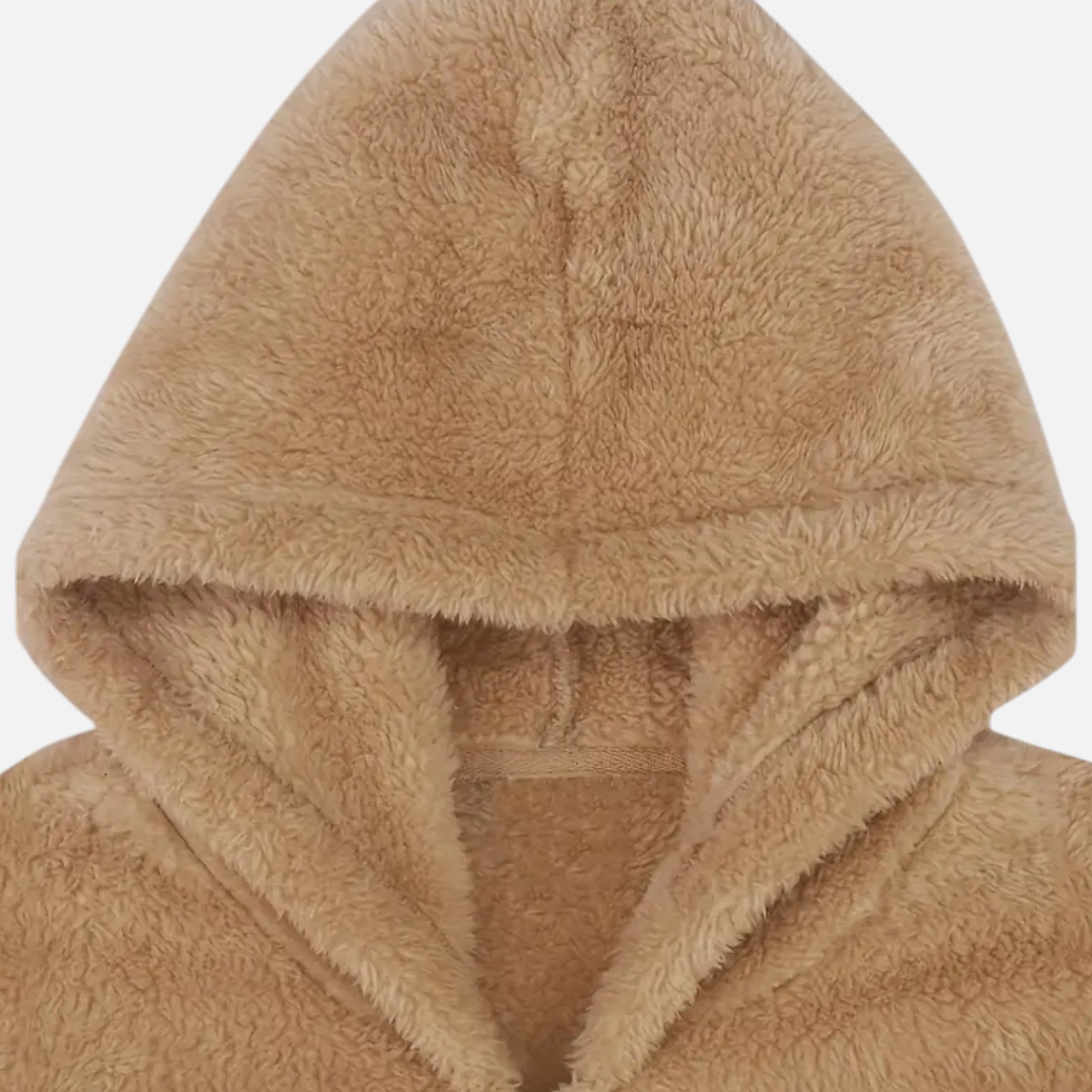 Men’s Plush Fleece Hooded Jacket-Jackets-Calvaro-ByCalvaro