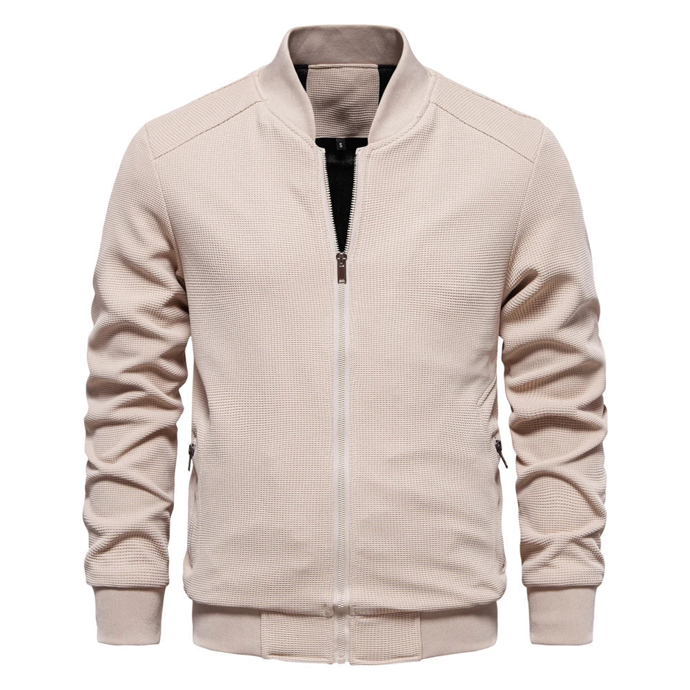Men’s Refined Casual Jacket-Jackets-Calvaro-Apricot-S-ByCalvaro