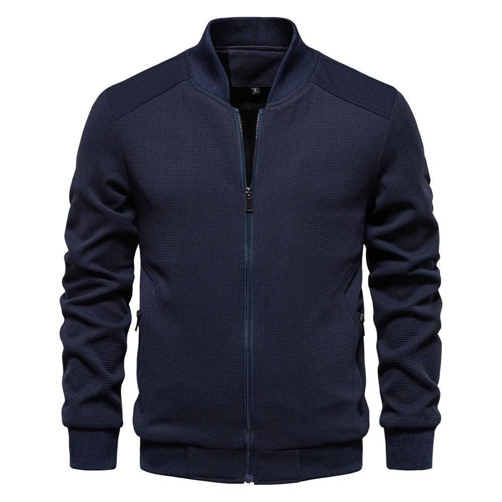 Men’s Refined Casual Jacket-Jackets-Calvaro-Dark Blue-S-ByCalvaro