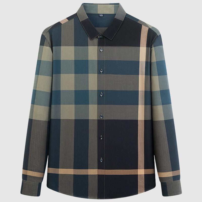Men’s Retro Plaid Shirt-Shirt-Calvaro-ByCalvaro