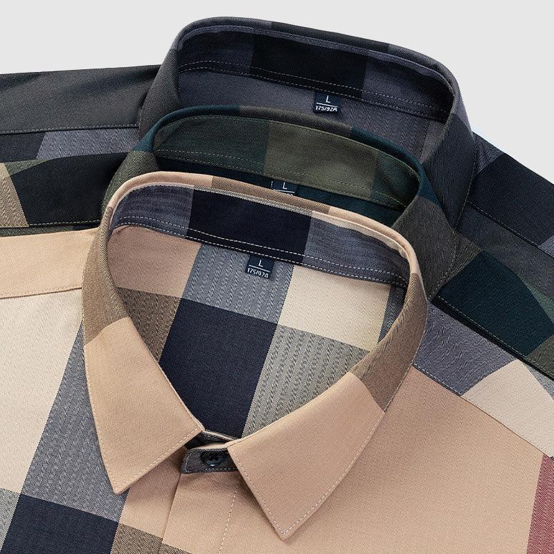 Men’s Retro Plaid Shirt-Shirt-Calvaro-ByCalvaro