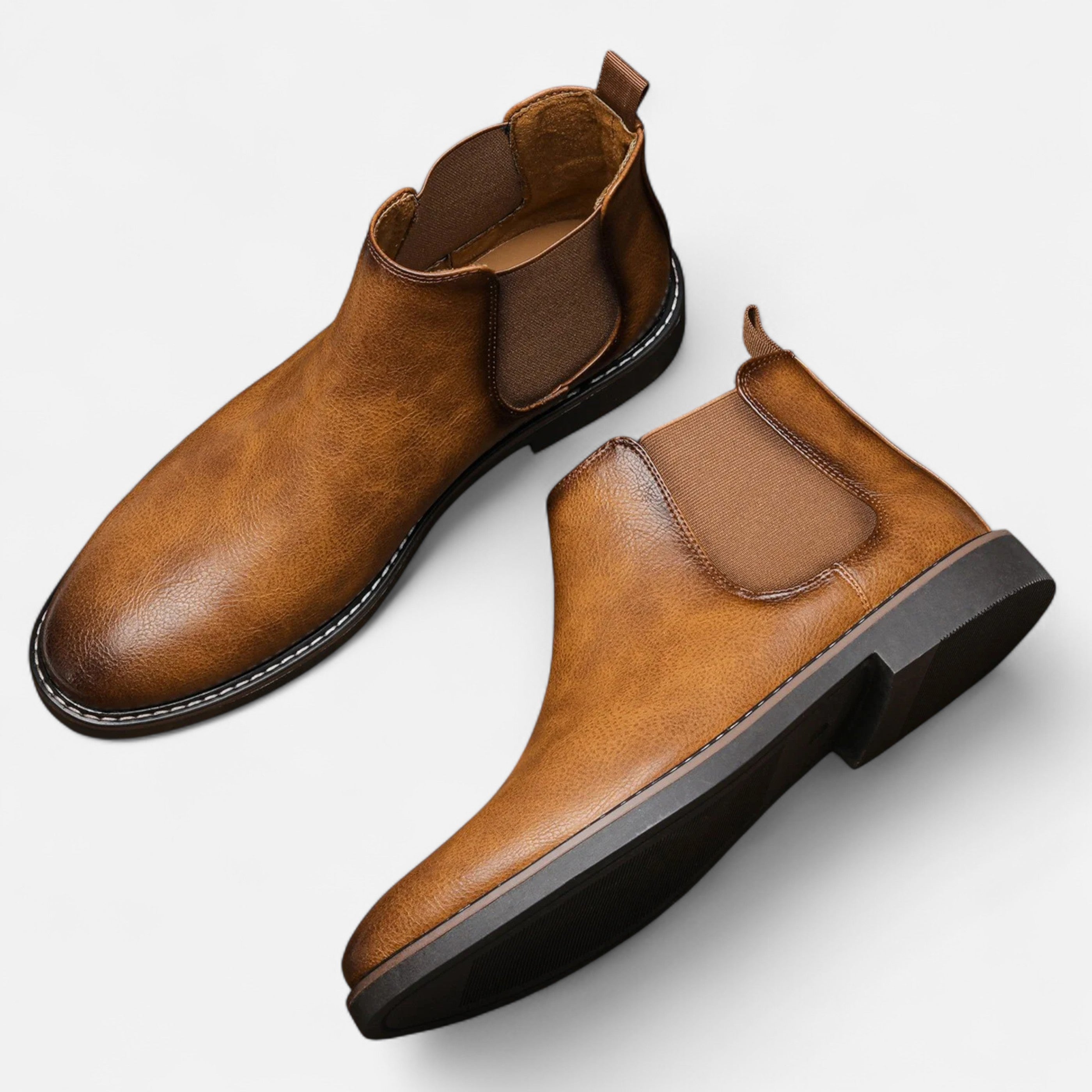 Men’s Retro Style Chelsea Boots-Shoes-Calvaro-ByCalvaro