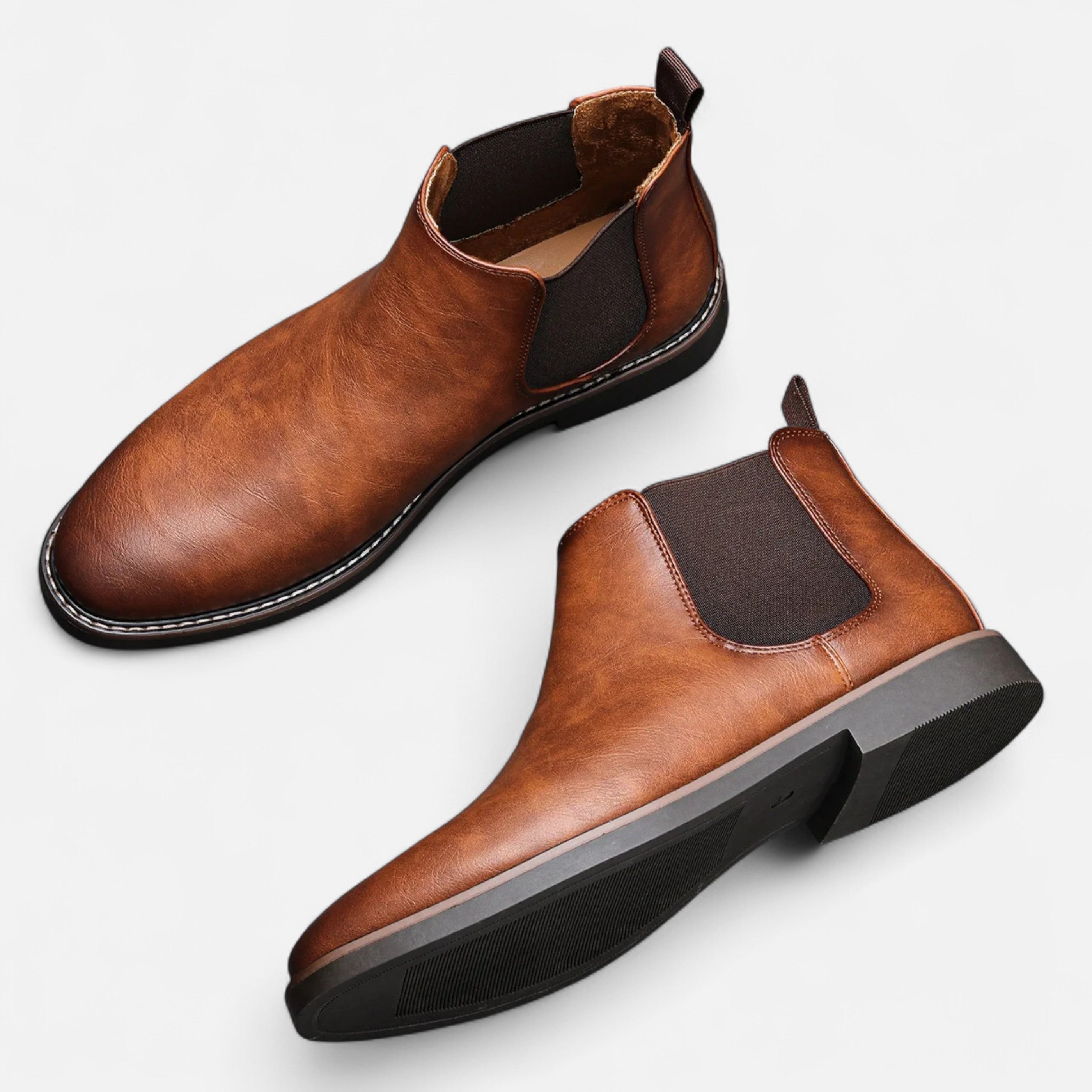 Men’s Retro Style Chelsea Boots-Shoes-Calvaro-ByCalvaro