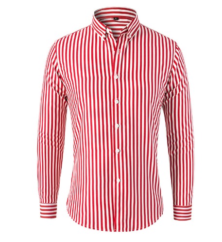 Men’s Soft Blend Striped Overshirt-Men's Shirt-Calvaro-ByCalvaro