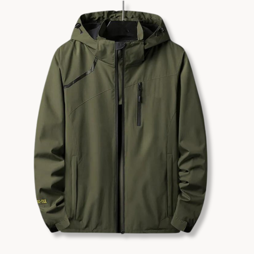 Men’s Stylish Adaptive Windbreaker-Windbreaker-Calvaro-Green-S-ByCalvaro