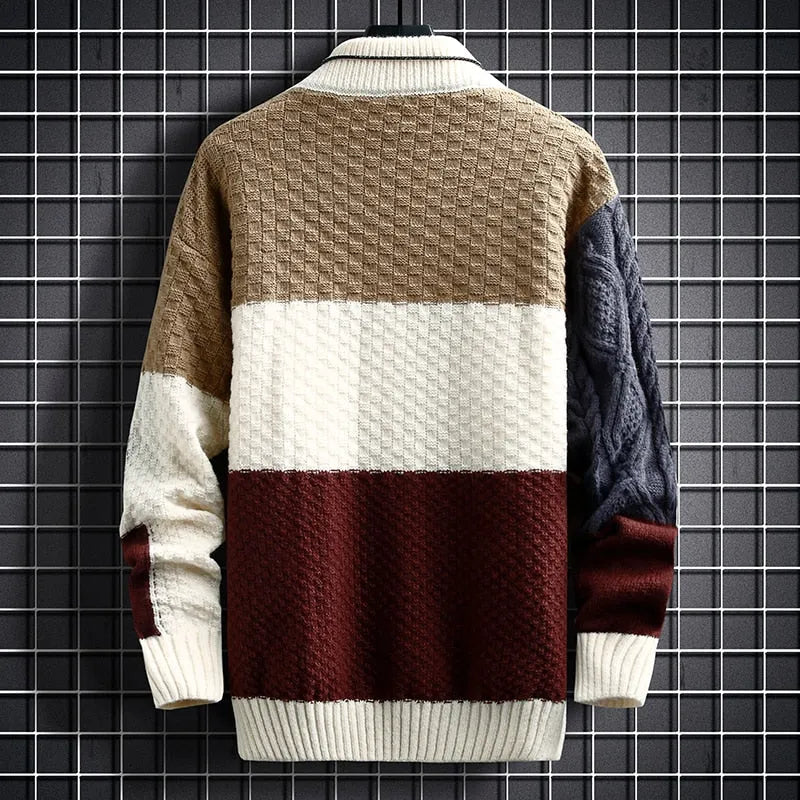 Men’s Sweater Relaxed Crewneck-Sweaters-Calvaro-ByCalvaro