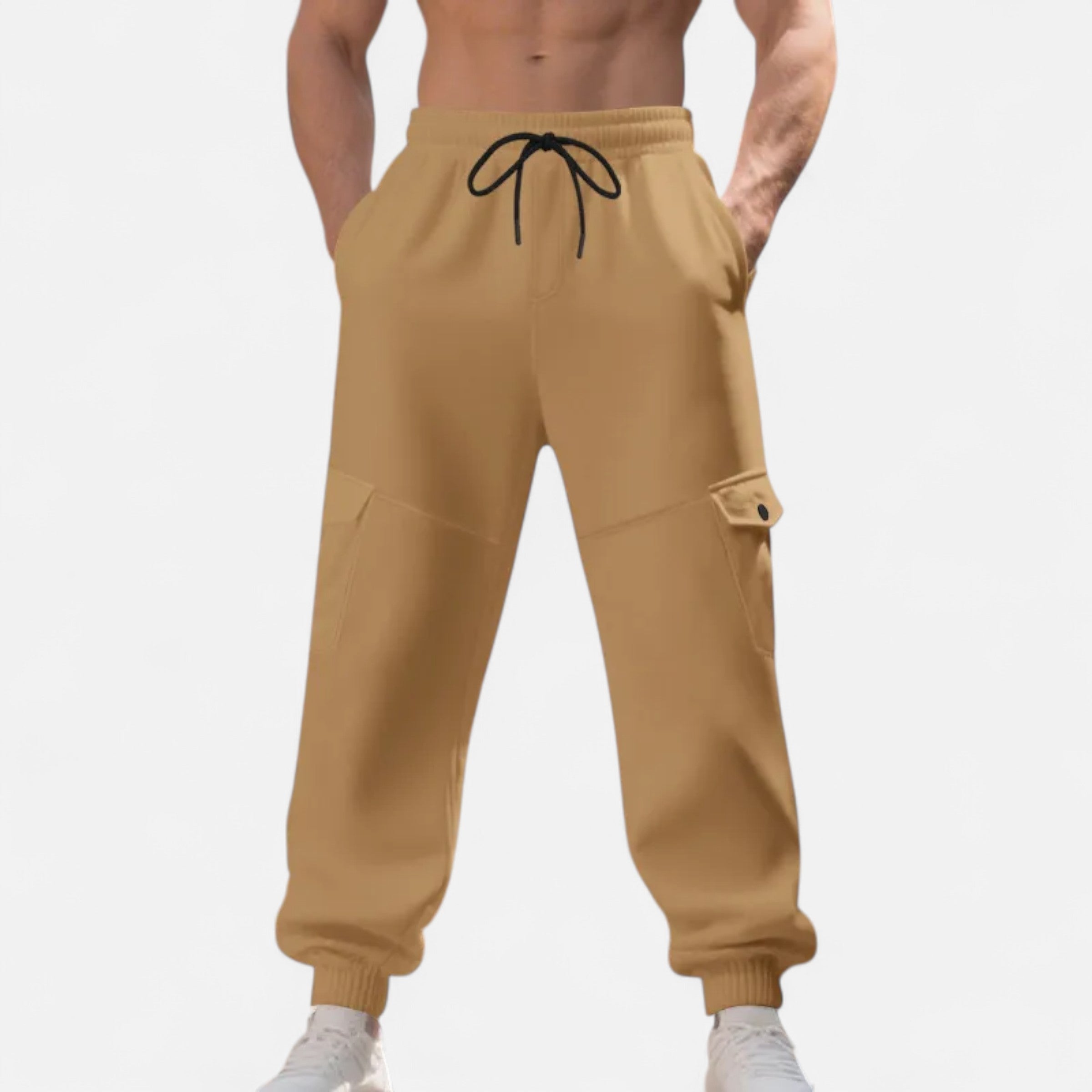 Men’s Urban Ankle Banded Cargo Pants-Pants-Calvaro-ByCalvaro