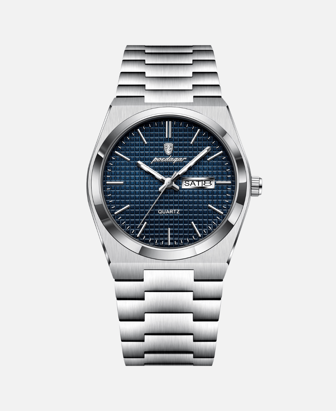 Calvaro Luminous Quartz with Date and Week Display-Watches-Calvaro-Blue-ByCalvaro