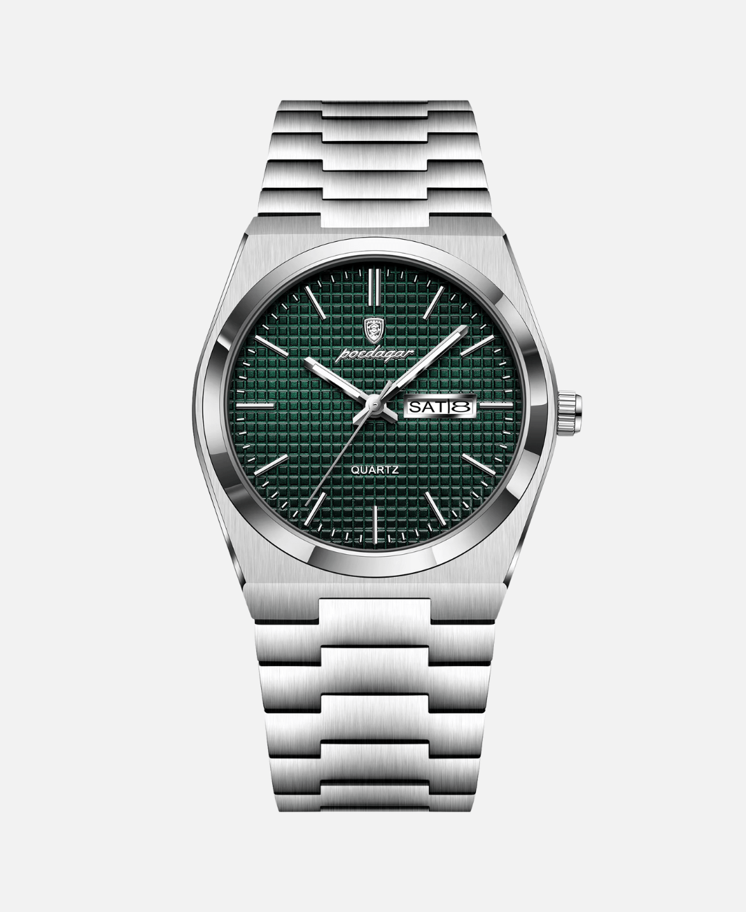 Calvaro Luminous Quartz with Date and Week Display-Watches-Calvaro-Green-ByCalvaro
