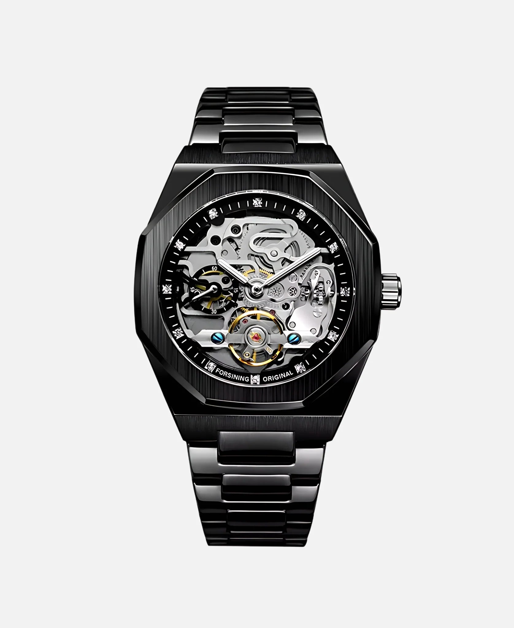 Calvaro Skeleton Mechanical Quartz-Watches-Calvaro-Black-ByCalvaro