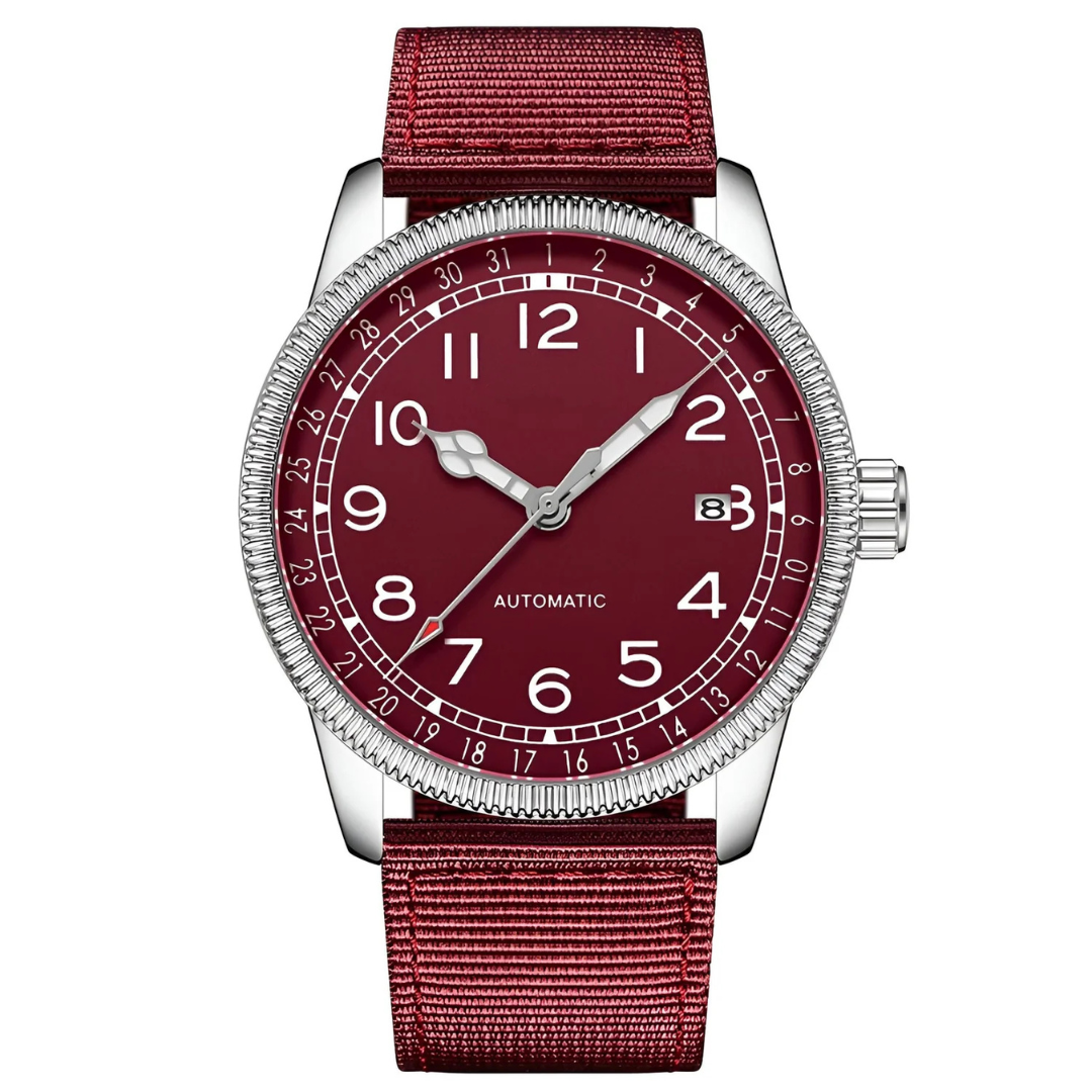 Calvaro Automatic Analog Watch-Watches-Calvaro-Red-ByCalvaro