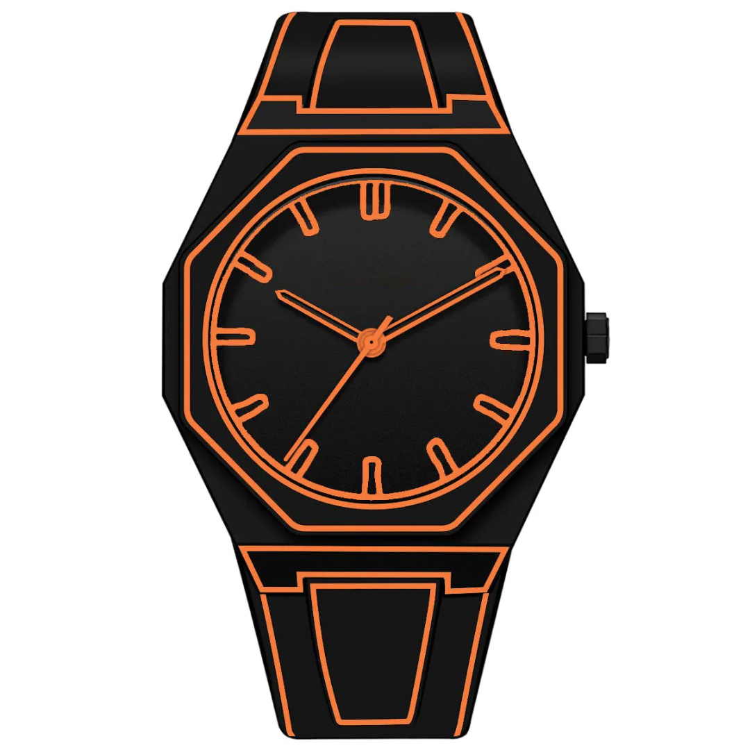 Calvaro Haval Sketch Watch-Watches-Calvaro-Orange-ByCalvaro