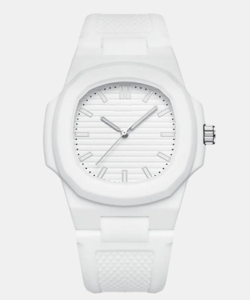 Calvaro White Polycarbon Watch-Watches-Calvaro-White-ByCalvaro
