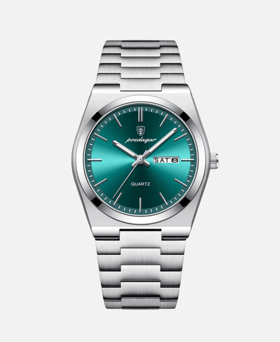 Calvaro Luminous Quartz DateWeek Watch-Watches-Calvaro-Green-ByCalvaro