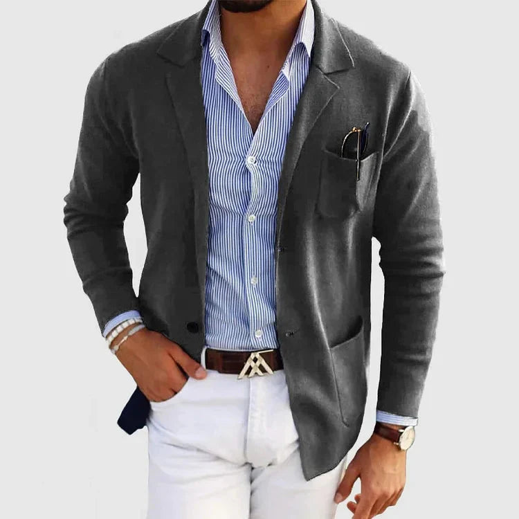Men’s Casual Blazer Jacket-Men's Blazers-Calvaro-ByCalvaro