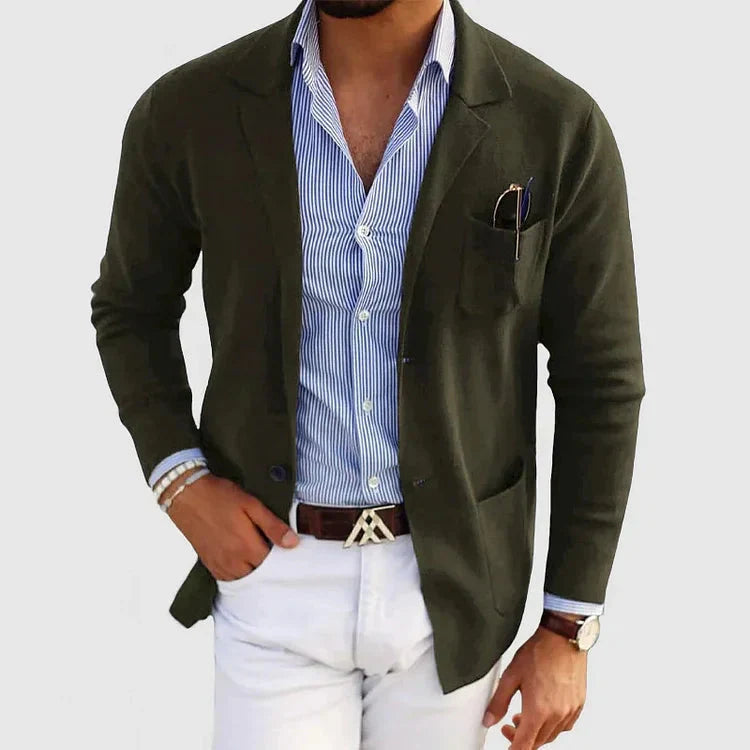 Men’s Casual Blazer Jacket-Men's Blazers-Calvaro-ByCalvaro